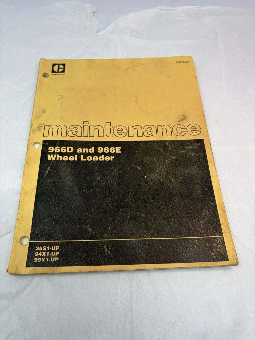 Caterpillar 966D and 966E Wheel Loader Maintenance Manual SEBU6223-shop manual